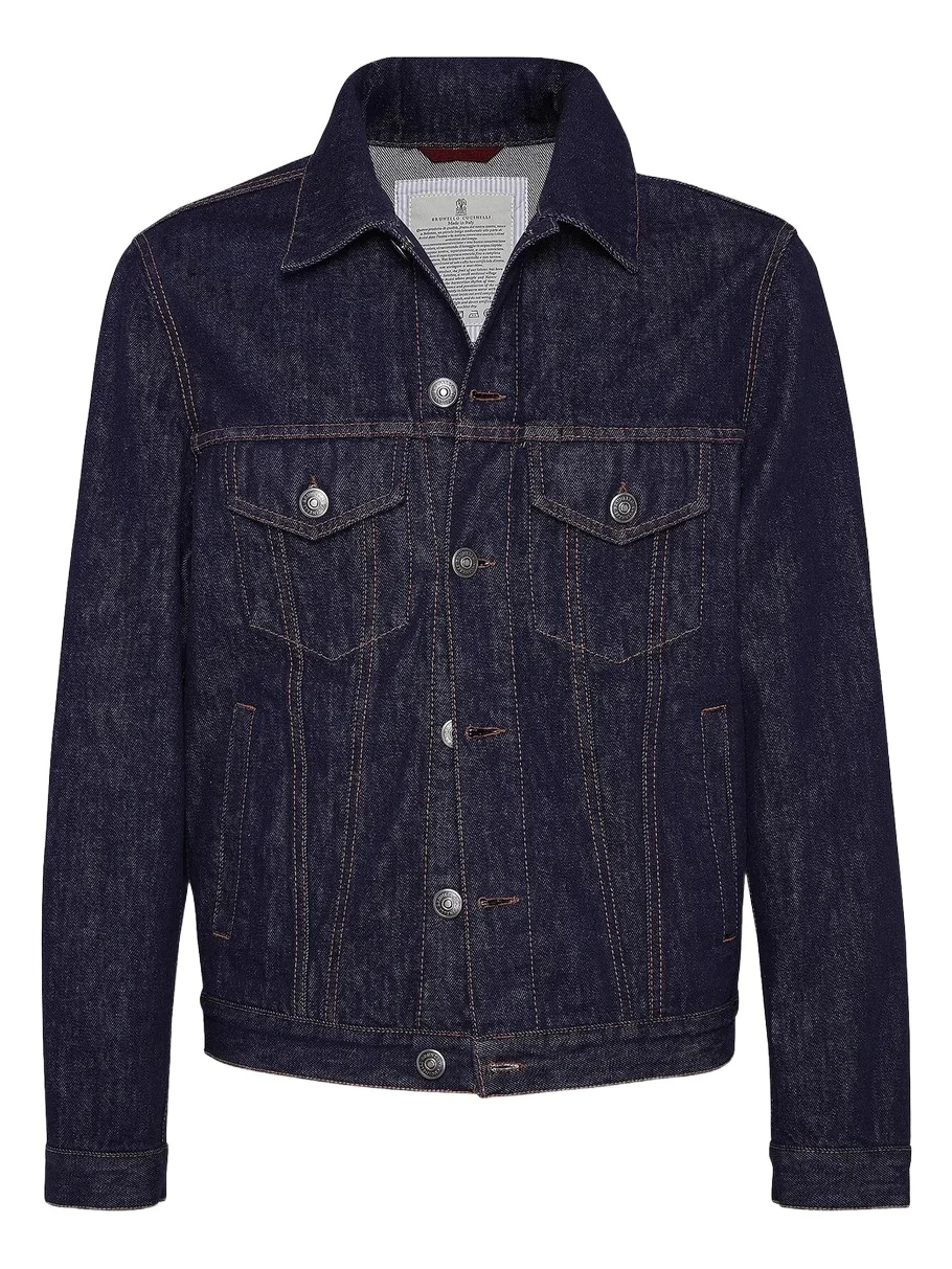 Brunello Cucinelli Men's No Fade Denim Four Pocket Jacket