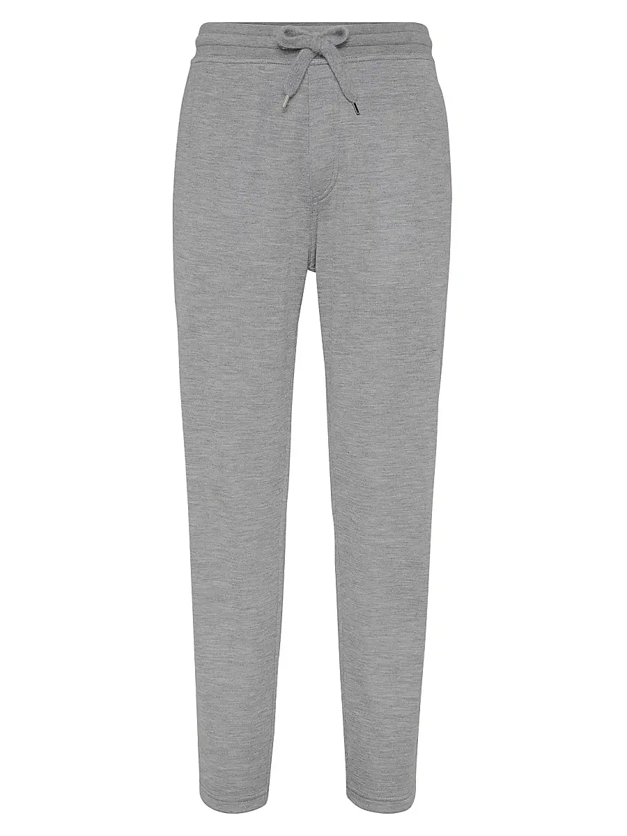 Brunello Cucinelli Men's Cashmere and Silk French Terry Trousers - Grey - Size XXXXL | Image 1 Brunello Cucinelli Men's Cashmere and Silk French Terry Trousers - Grey - Size XXXXL | Image 1