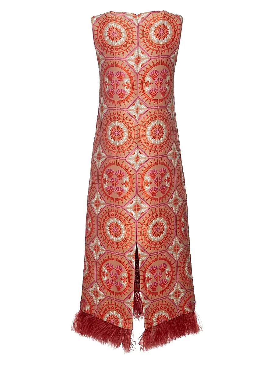 La DoubleJ Women's Column Dress with Feathers | Thumbnail 2 La DoubleJ Women's Column Dress with Feathers | Thumbnail 2
