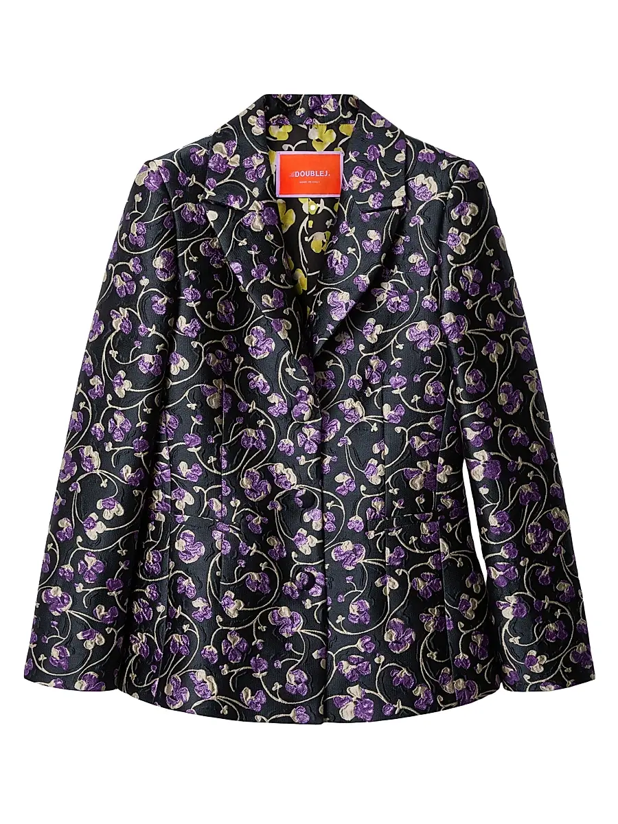 La DoubleJ Women's 24/7 Jacket Bis - Honeysuckle Jacquard Black - Size XS | Image 1 La DoubleJ Women's 24/7 Jacket Bis - Honeysuckle Jacquard Black - Size XS | Image 1