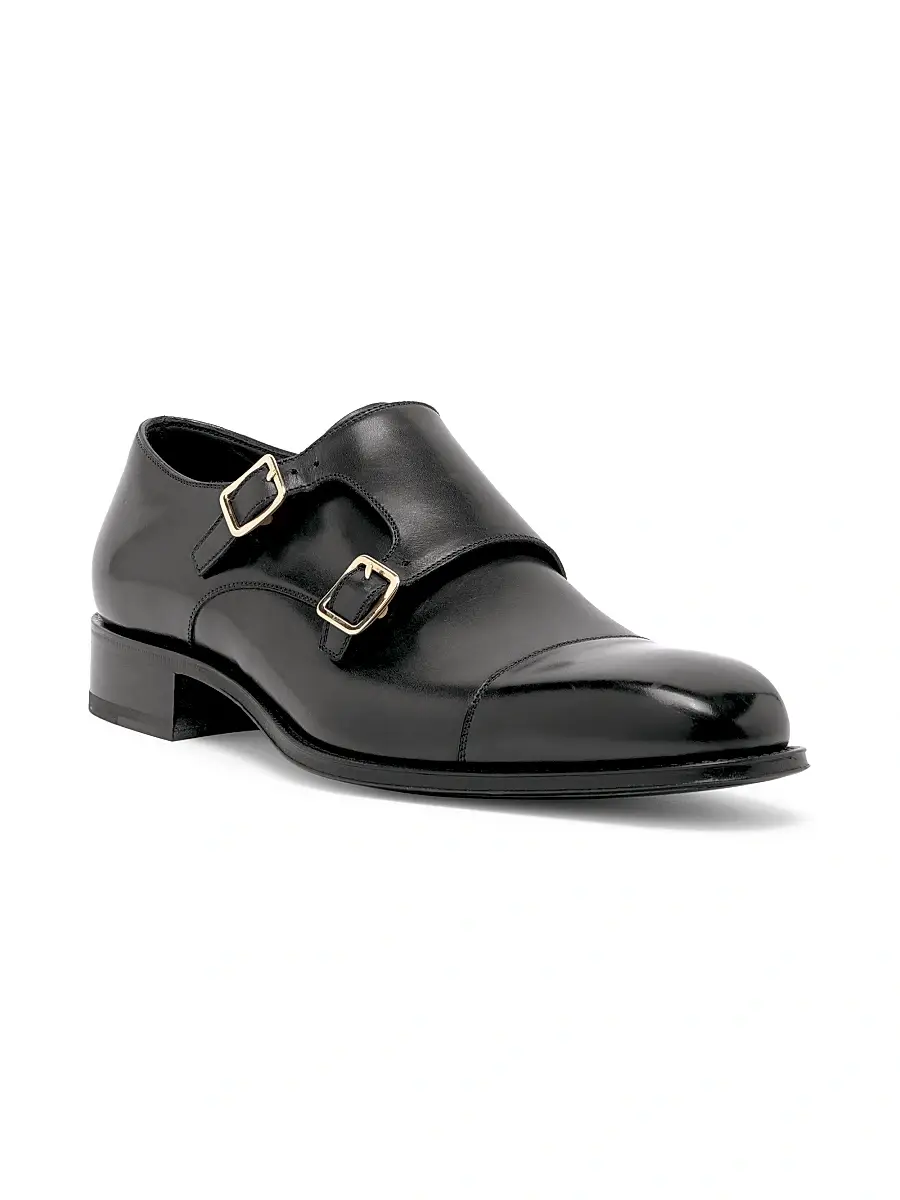 Tom Ford Men's Claydon Leather Double-Monk-Strap Shoes | Thumbnail 2 Tom Ford Men's Claydon Leather Double-Monk-Strap Shoes | Thumbnail 2