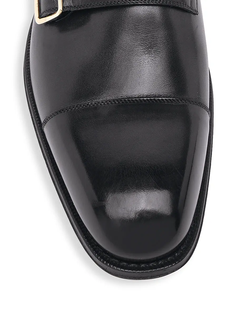 Tom Ford Men's Claydon Leather Double-Monk-Strap Shoes | Thumbnail 4 Tom Ford Men's Claydon Leather Double-Monk-Strap Shoes | Thumbnail 4