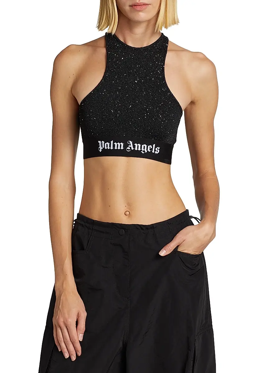 Palm Angels Women's Soiree Knit Bra Top | Thumbnail 3