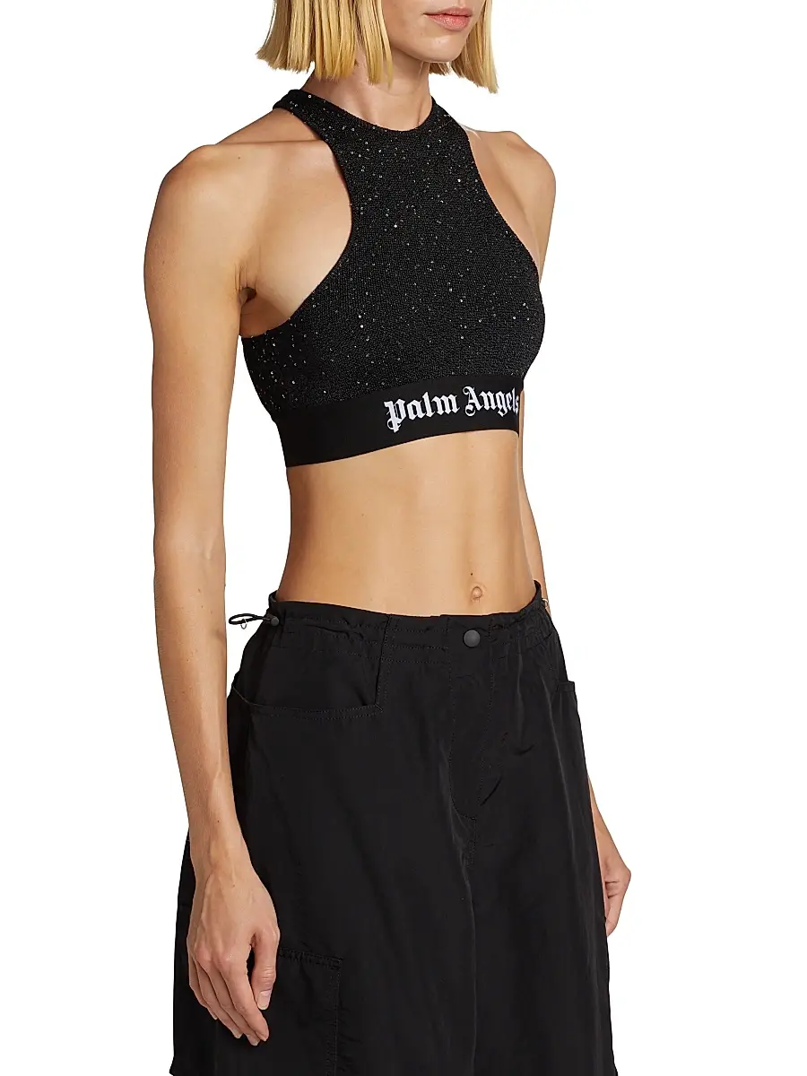 Palm Angels Women's Soiree Knit Bra Top | Thumbnail 4