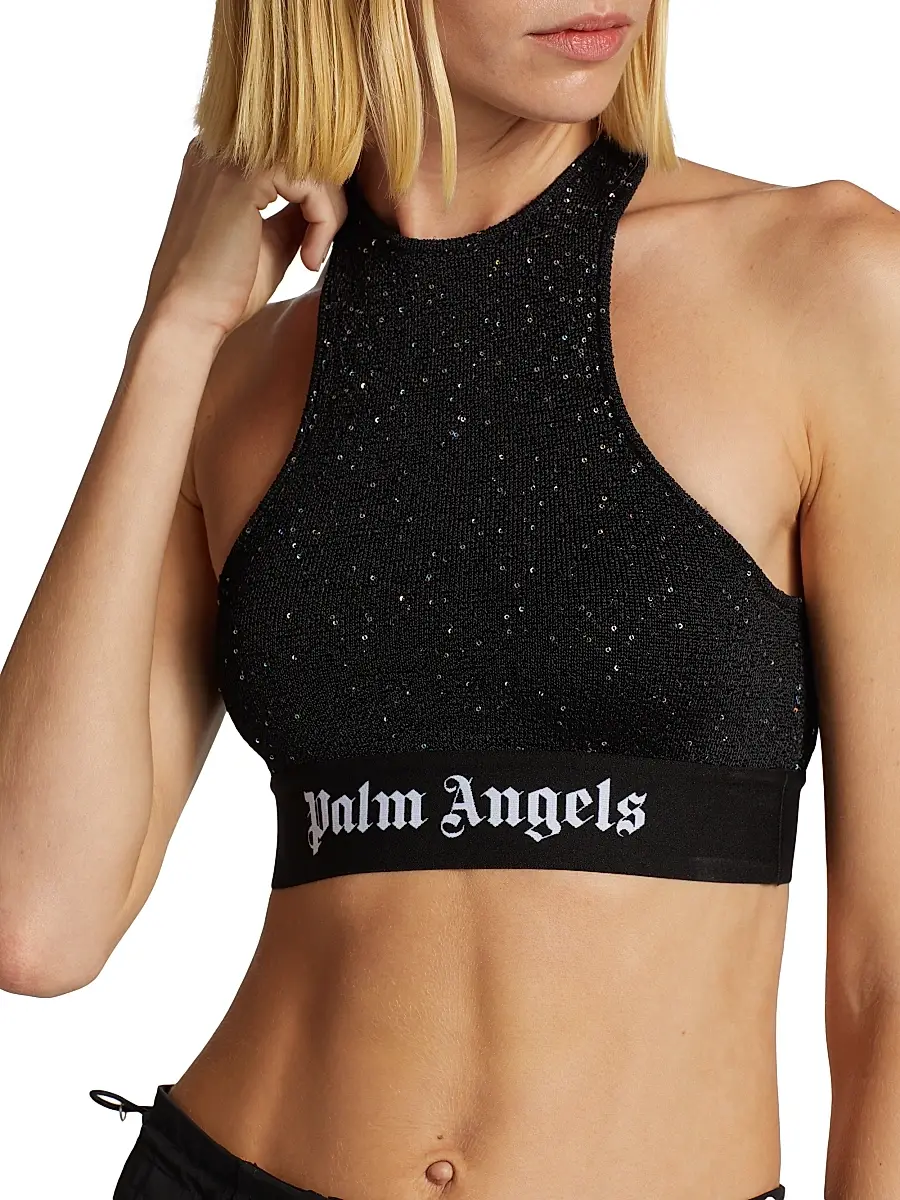 Palm Angels Women's Soiree Knit Bra Top | Thumbnail 6