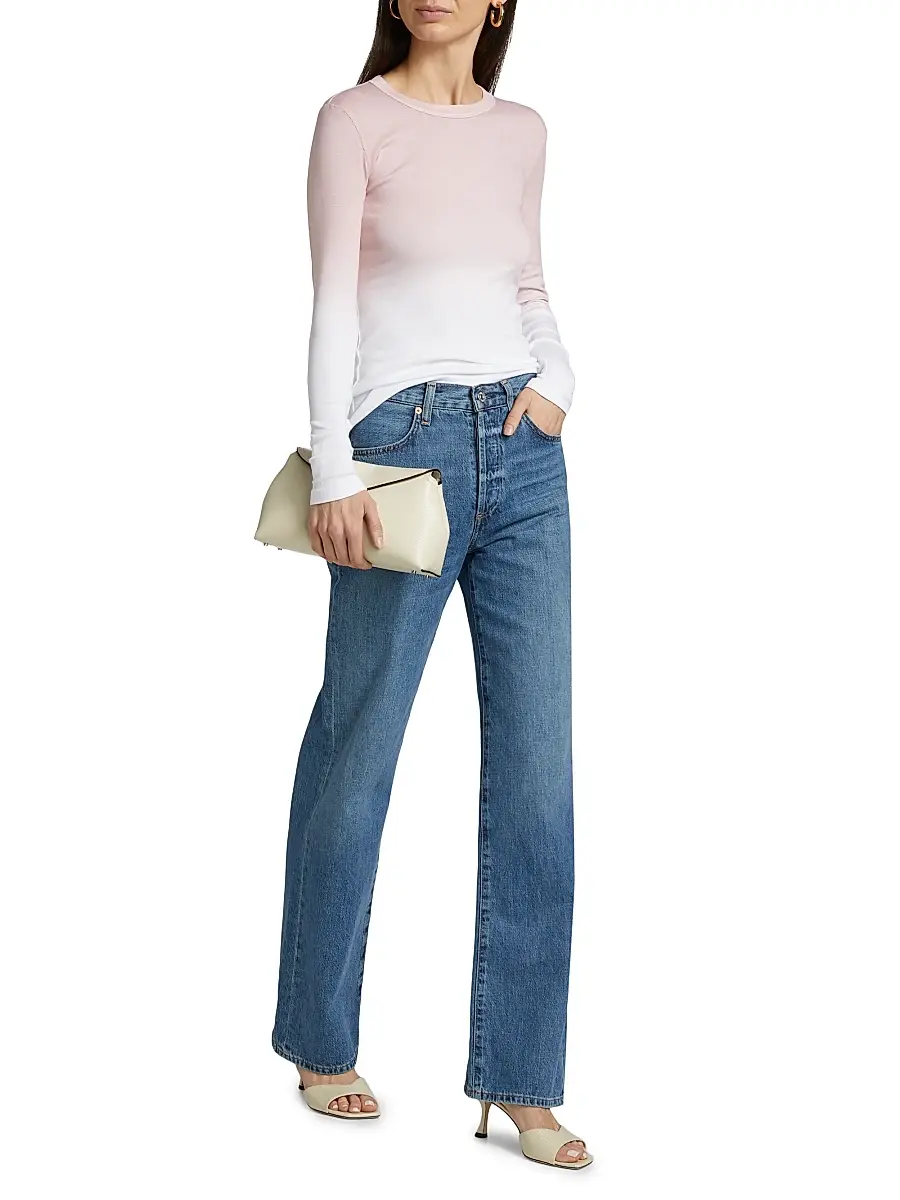 Fabiana Filippi Women's Ombrê Long-Sleeve T-Shirt | Thumbnail 2