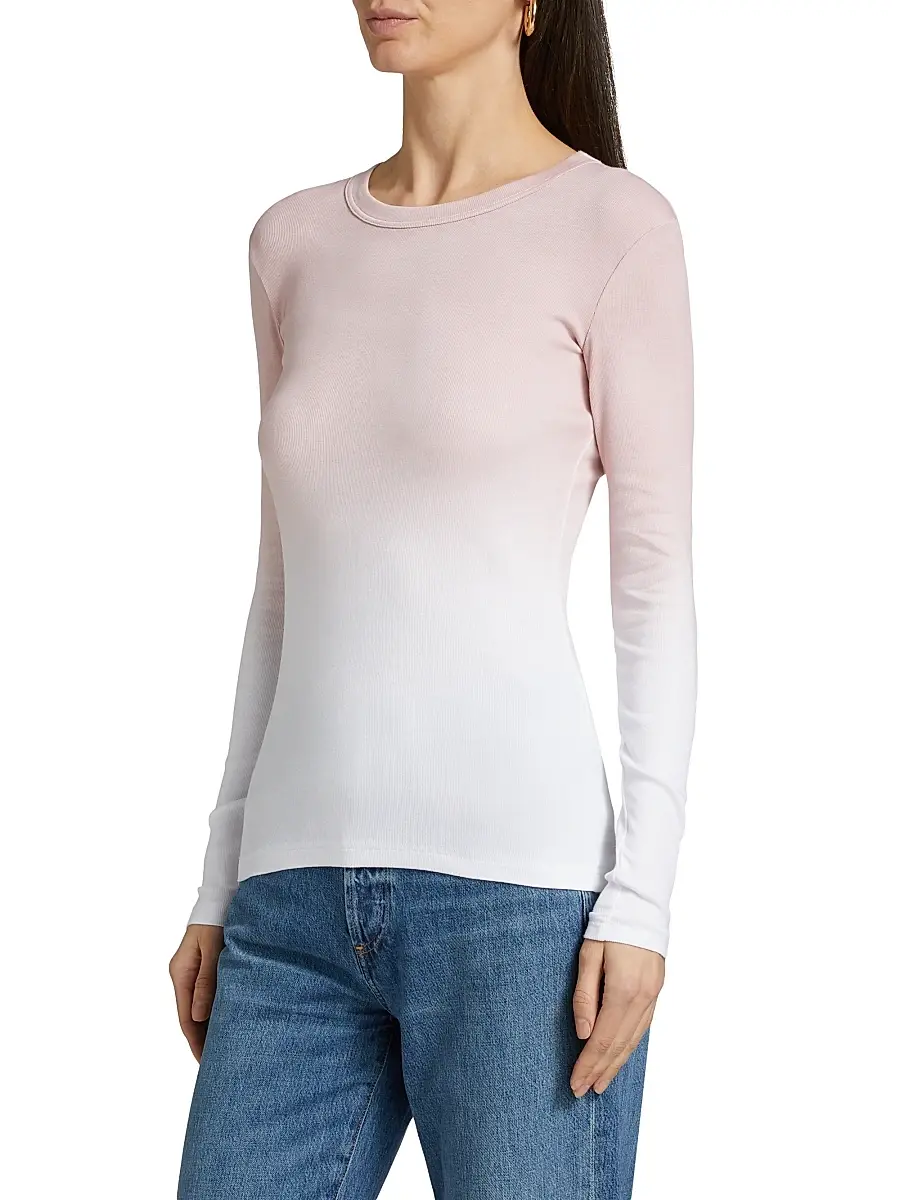 Fabiana Filippi Women's Ombrê Long-Sleeve T-Shirt | Thumbnail 4