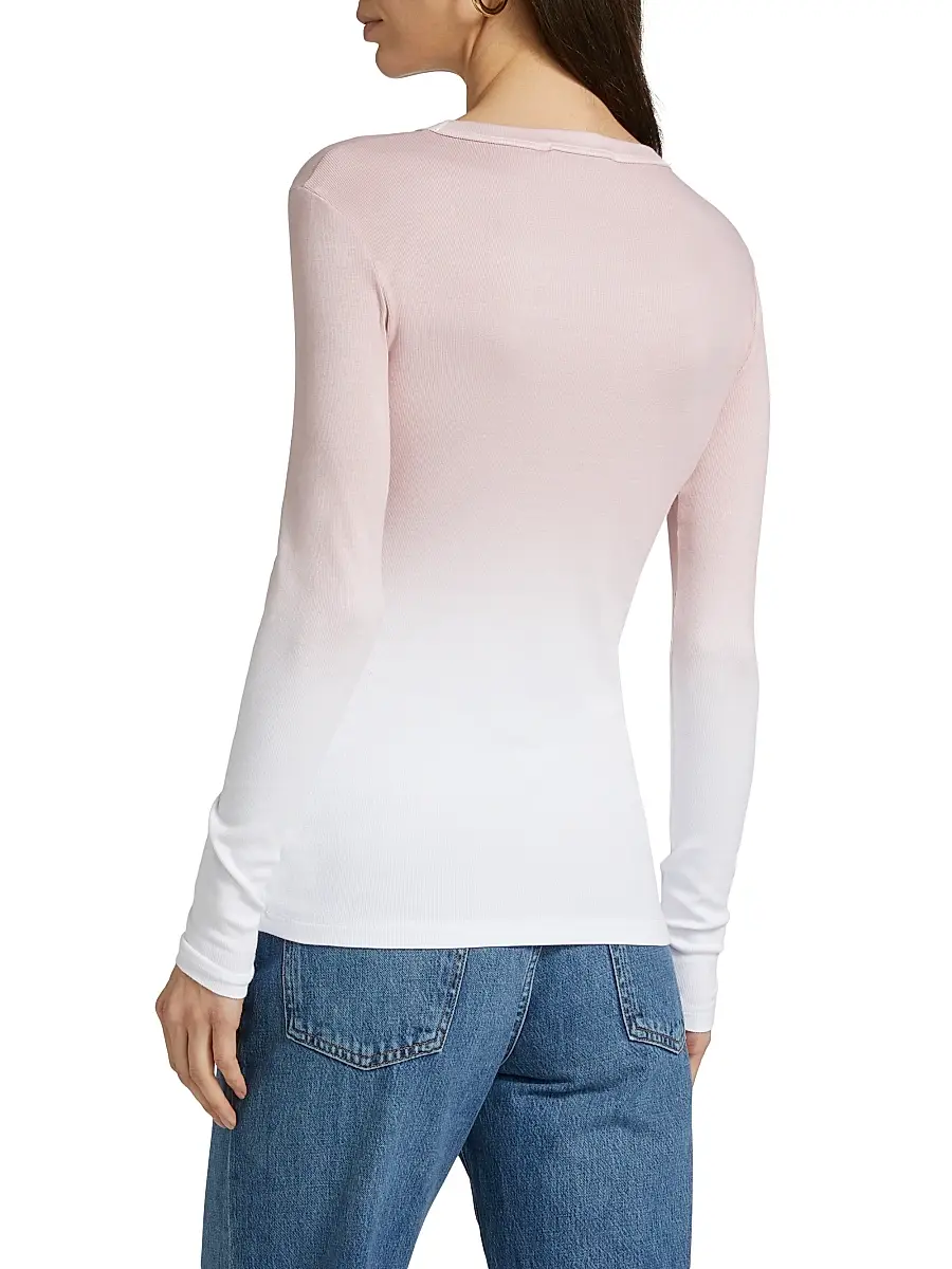 Fabiana Filippi Women's Ombrê Long-Sleeve T-Shirt | Thumbnail 5