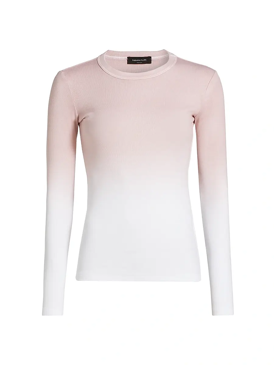 Fabiana Filippi Women's Ombrê Long-Sleeve T-Shirt
