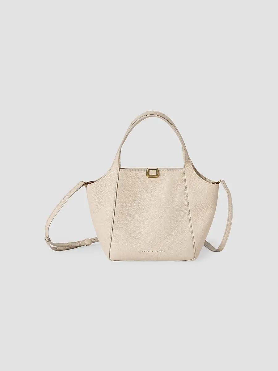 Brunello Cucinelli Women's Sartorial Small Bucket Bag in Soft Grained Leather | Thumbnail 3 Brunello Cucinelli Women's Sartorial Small Bucket Bag in Soft Grained Leather | Thumbnail 3