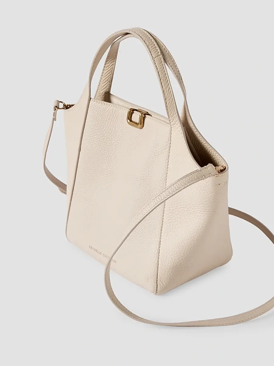 Brunello Cucinelli Women's Sartorial Small Bucket Bag in Soft Grained Leather | Thumbnail 5 Brunello Cucinelli Women's Sartorial Small Bucket Bag in Soft Grained Leather | Thumbnail 5