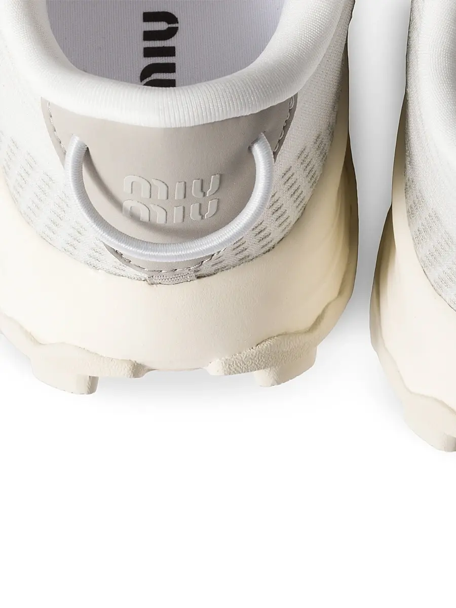 Miu Miu Women's Technical Fabric Sneakers | Thumbnail 2 Miu Miu Women's Technical Fabric Sneakers | Thumbnail 2
