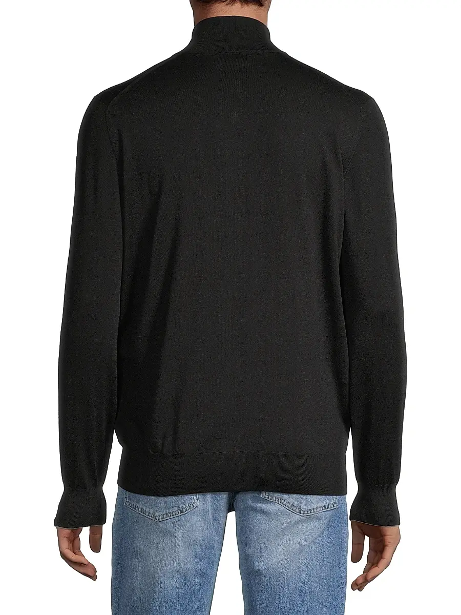 Brunello Cucinelli Men's Cotton Zip Jacket | Thumbnail 4 Brunello Cucinelli Men's Cotton Zip Jacket | Thumbnail 4