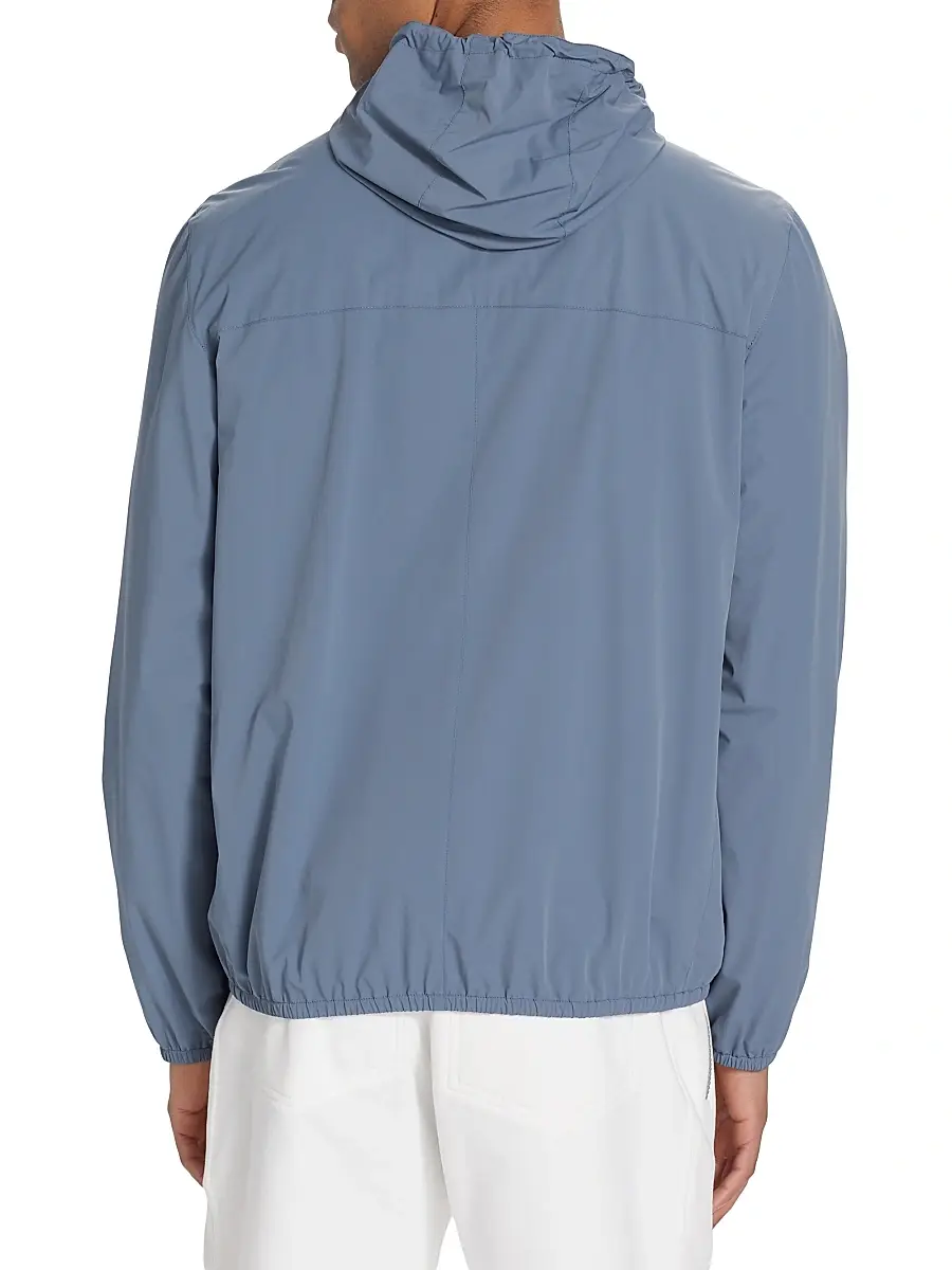 Brunello Cucinelli Men's Spa Windbreaker Jacket | Thumbnail 4 Brunello Cucinelli Men's Spa Windbreaker Jacket | Thumbnail 4