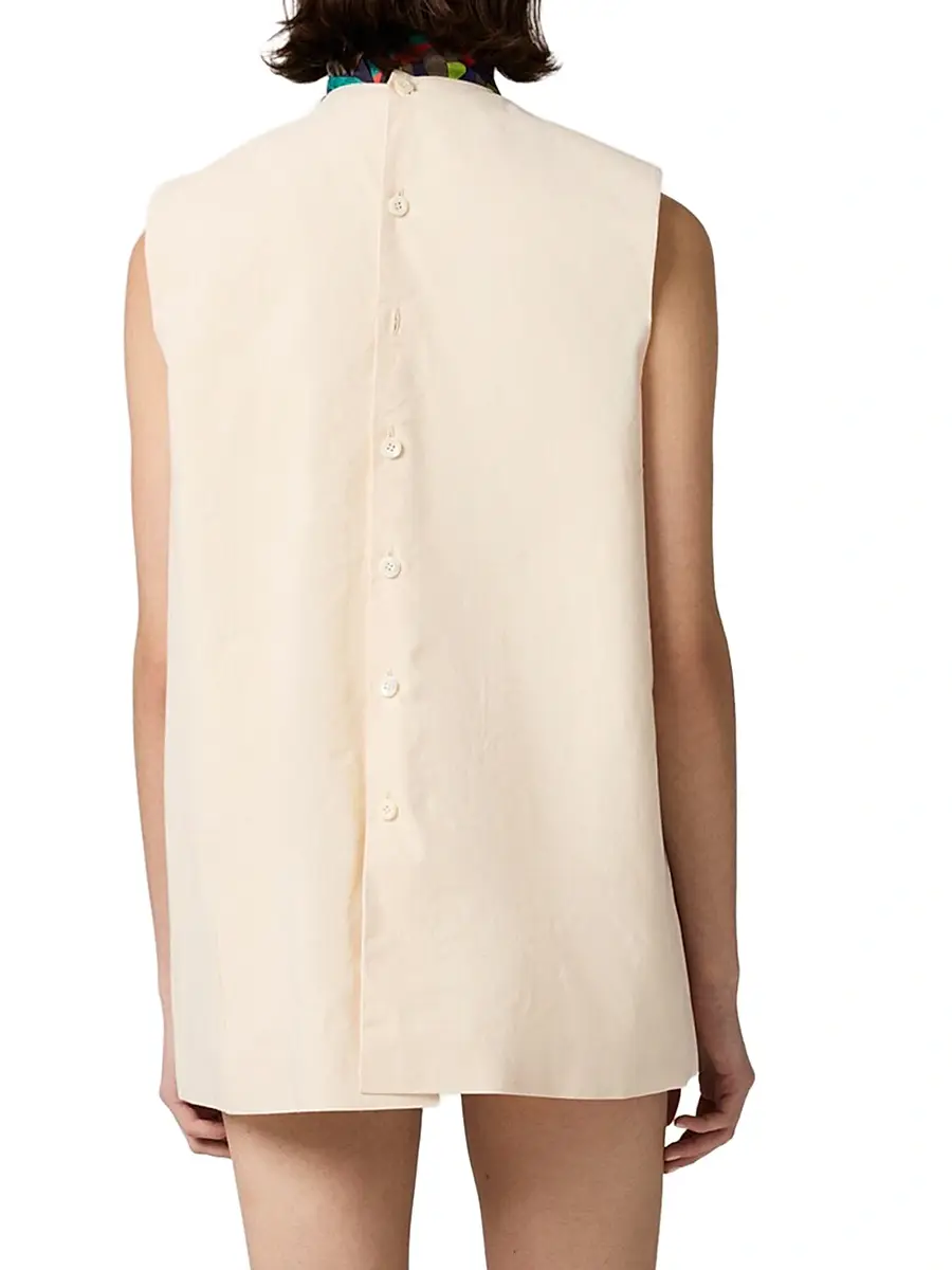Miu Miu Women's Embroidered Canvas Mini-Dress | Thumbnail 3