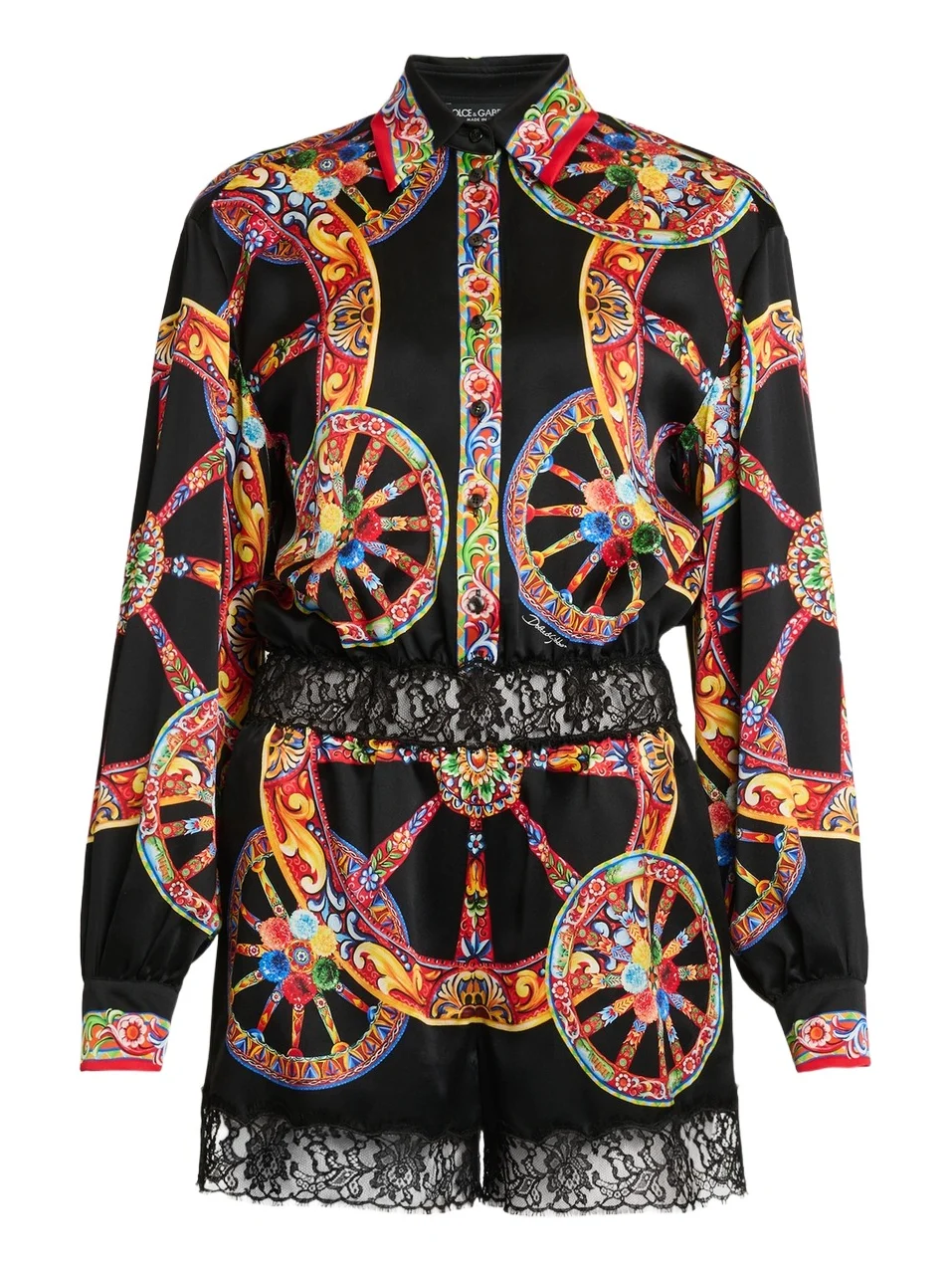 Dolce & Gabbana Women's Printed Cotton-Silk Romper