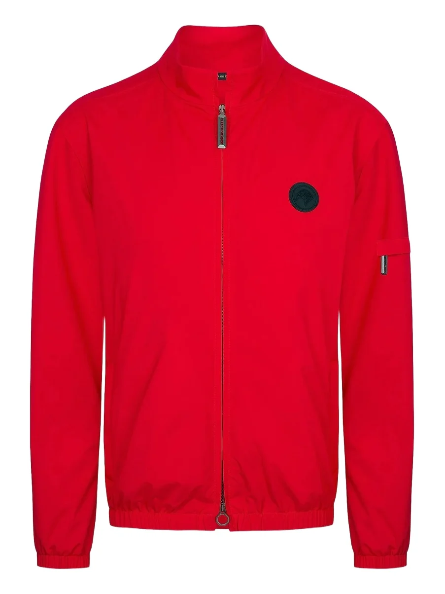 Men's Windbreaker Jacket with Zip Closure - Traffic Red Men's Windbreaker Jacket with Zip Closure - Traffic Red
