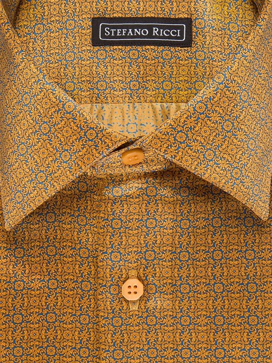 Stefano Ricci Men's Handmade Silk Dress Shirt | Thumbnail 2 Stefano Ricci Men's Handmade Silk Dress Shirt | Thumbnail 2