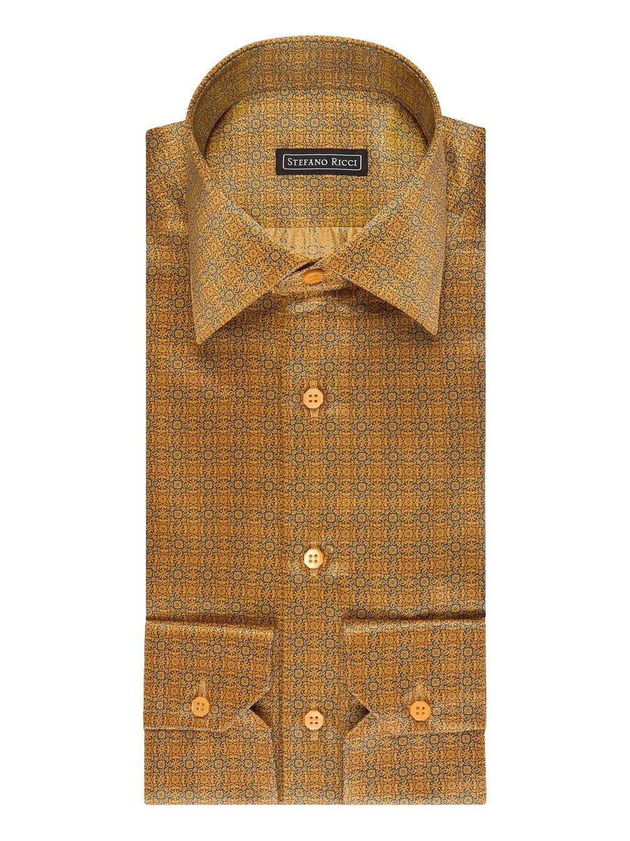 Men's Handmade Silk Dress Shirt