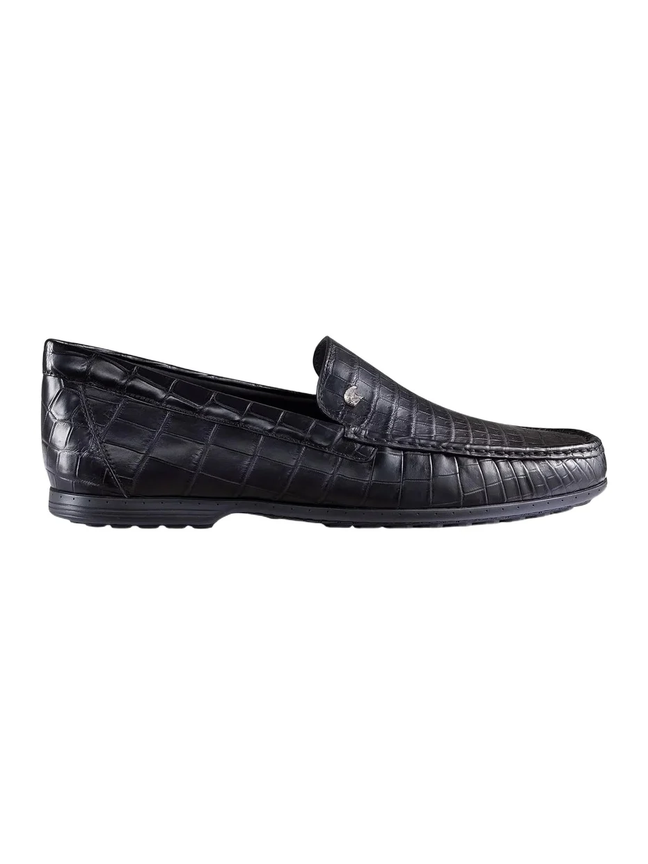 Stefano Ricci Men's Matted Crocodile Loafers