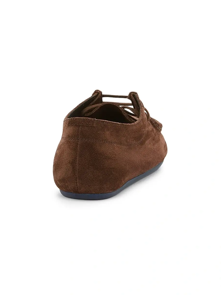 Jil Sander Women's Hood Suede Lace-Up Loafers | Thumbnail 3 Jil Sander Women's Hood Suede Lace-Up Loafers | Thumbnail 3