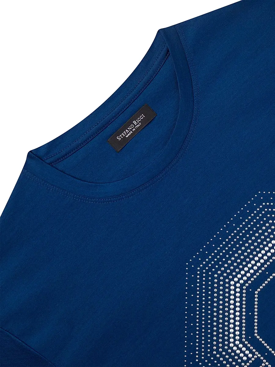 Stefano Ricci Men's T-Shirt - Dark Blue | Thumbnail 2