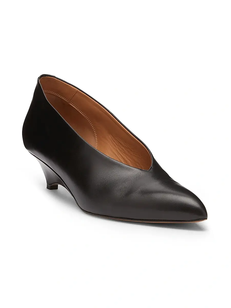 Jil Sander Women's Arc 45MM Leather Pumps | Thumbnail 3 Jil Sander Women's Arc 45MM Leather Pumps | Thumbnail 3