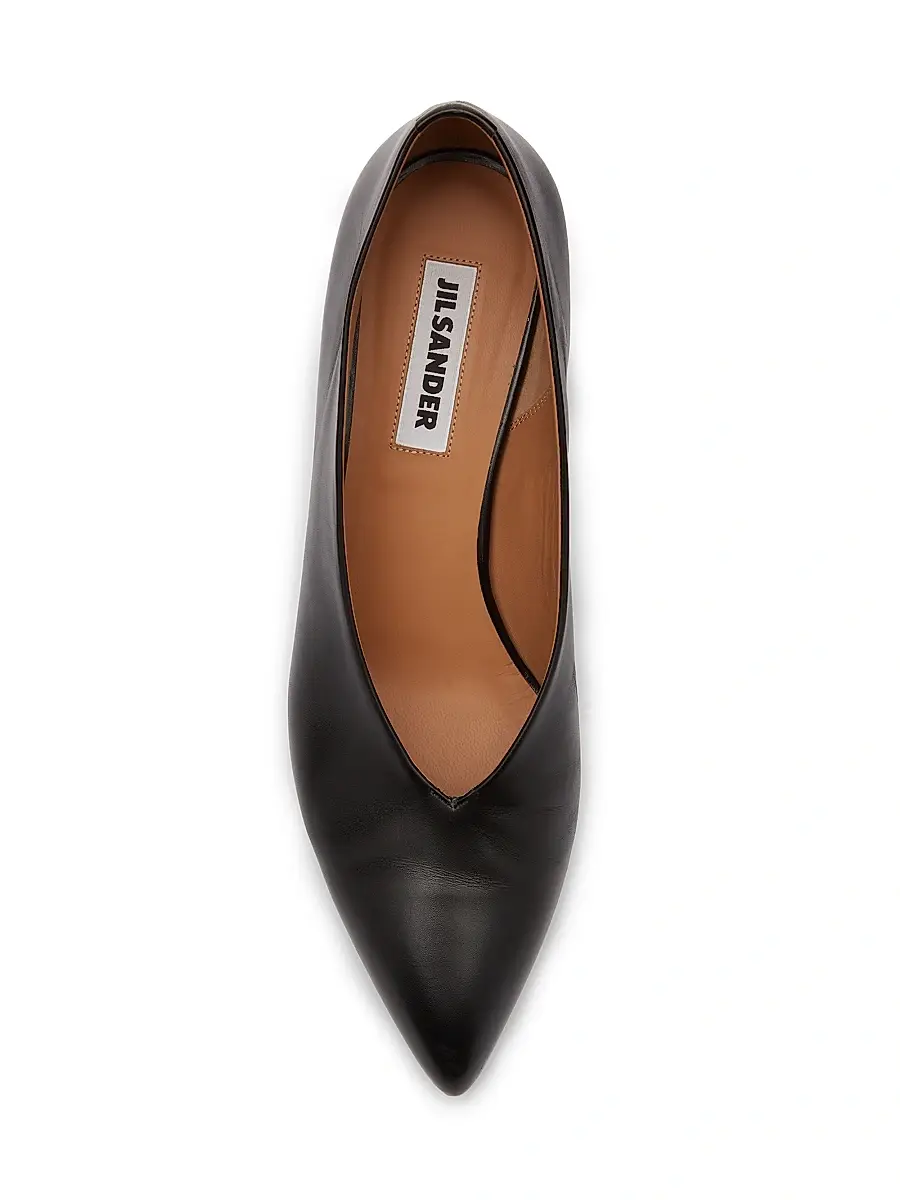Jil Sander Women's Arc 45MM Leather Pumps | Thumbnail 5 Jil Sander Women's Arc 45MM Leather Pumps | Thumbnail 5