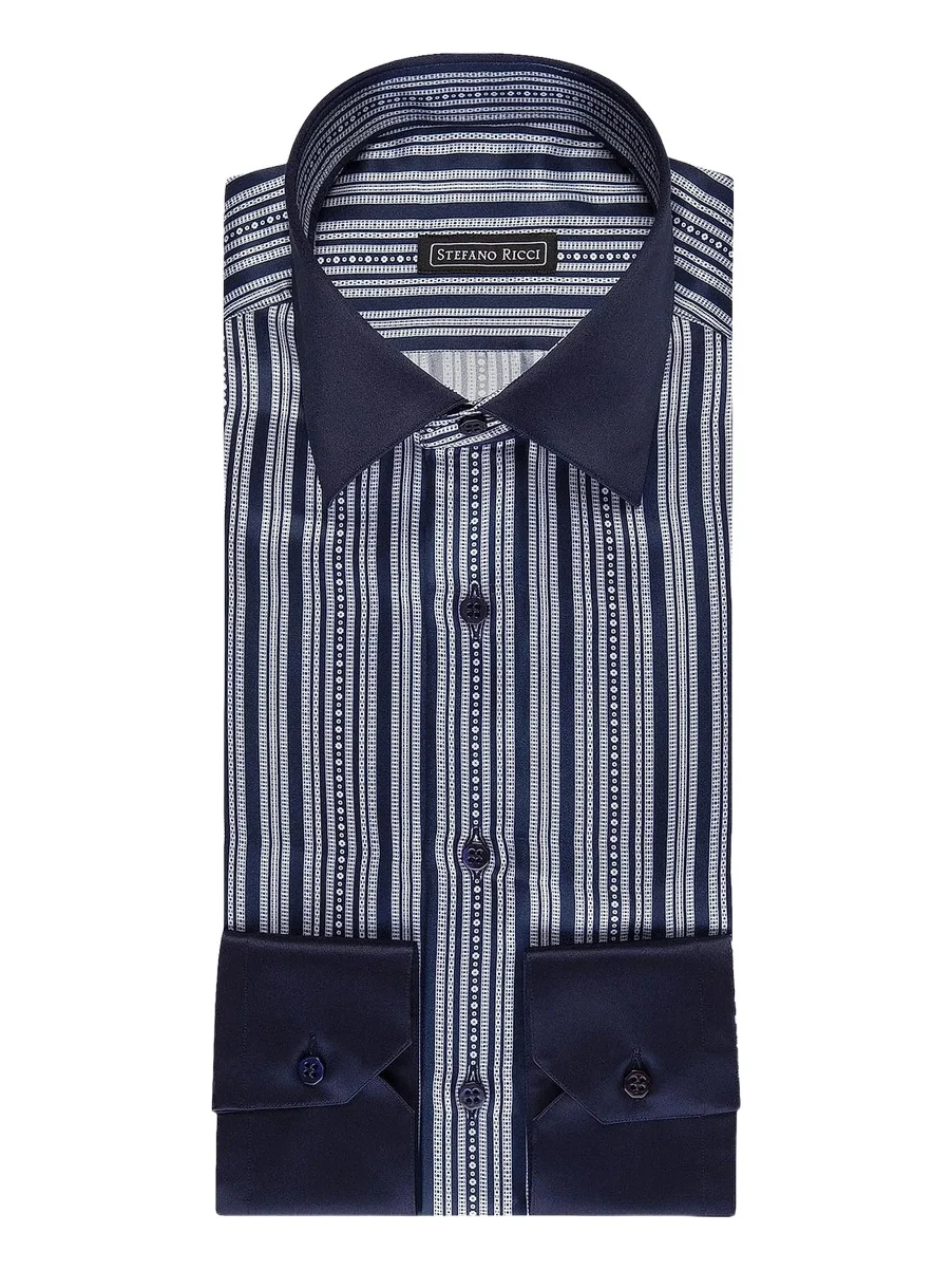 Men's Handmade Silk Dress Shirt
