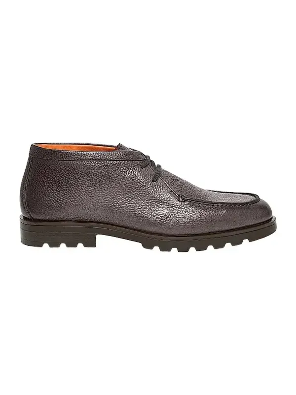 Santoni Men's Rock Leather Chukka Boots