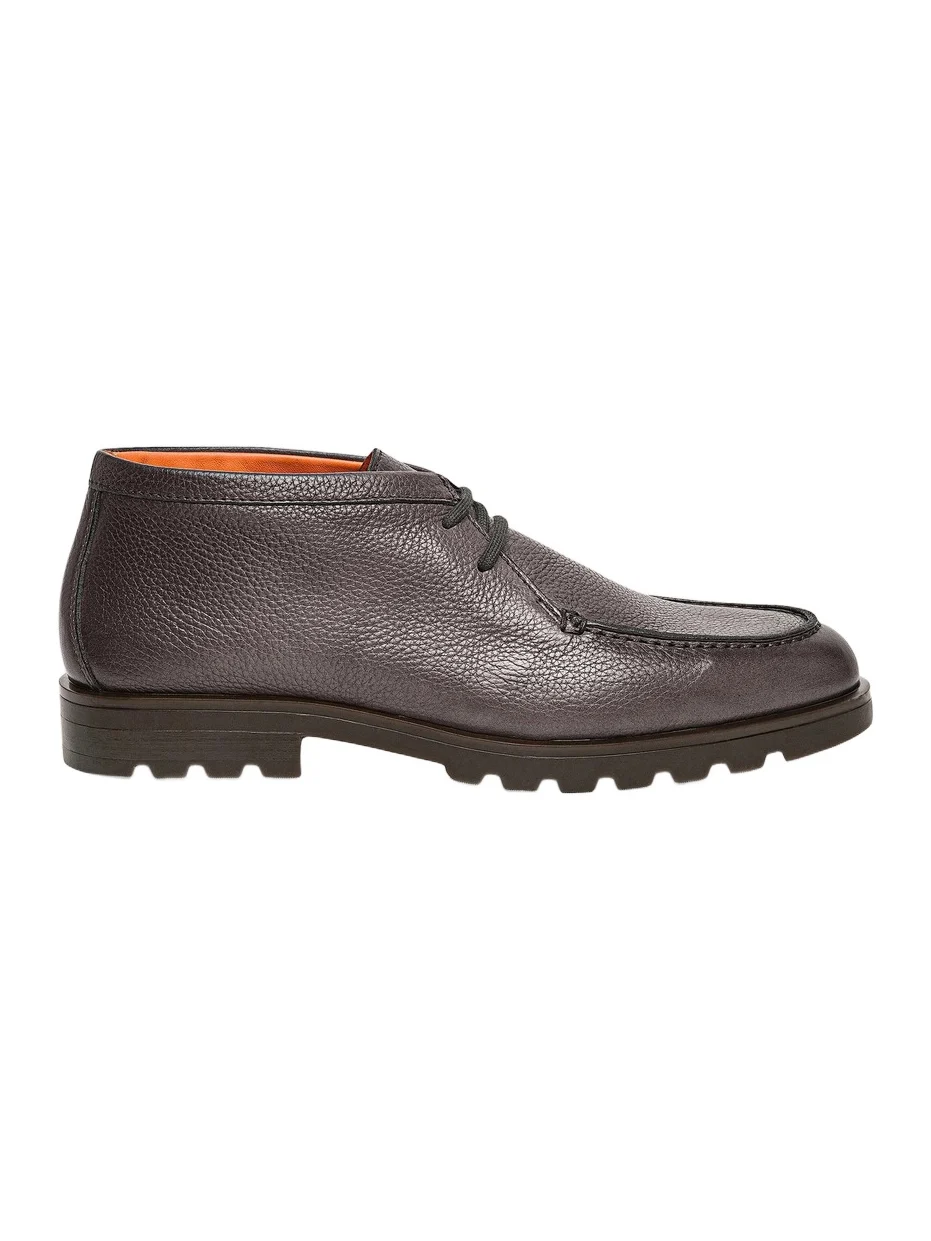 Santoni Men's Rock Leather Chukka Boots