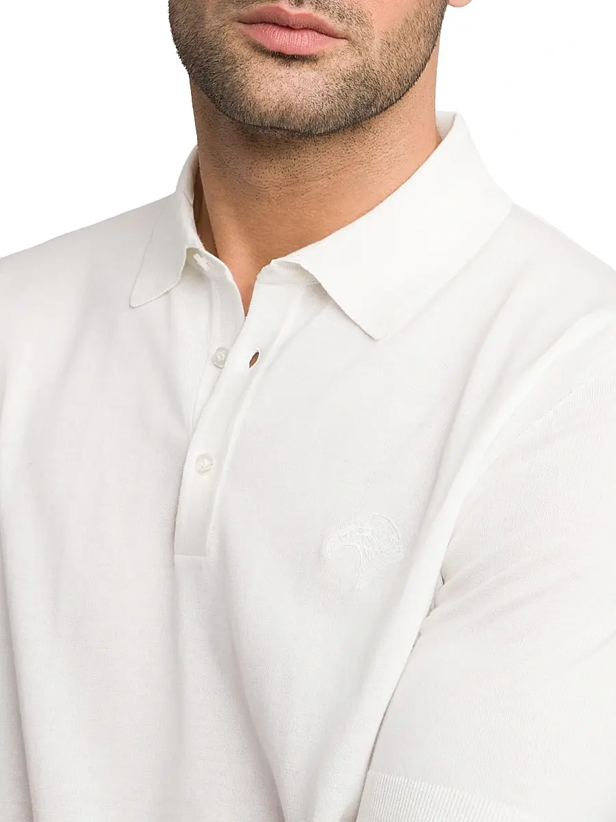 Stefano Ricci Men's Three Button Polo Shirt | Thumbnail 4 Stefano Ricci Men's Three Button Polo Shirt | Thumbnail 4