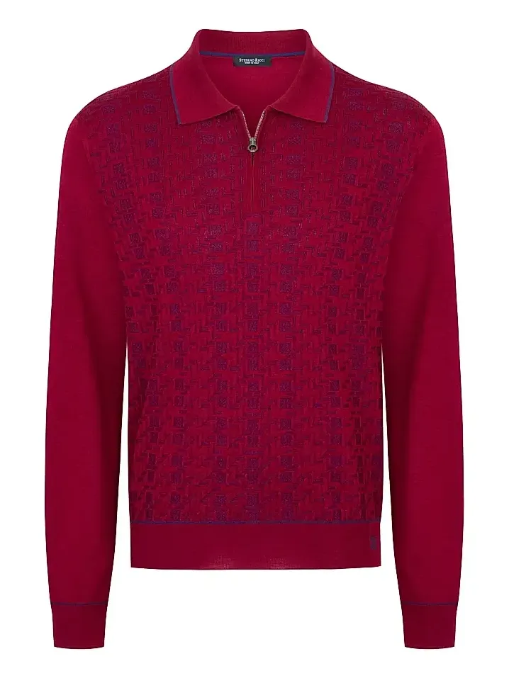 Men's Luxury Wool Polo Sweater Men's Luxury Wool Polo Sweater