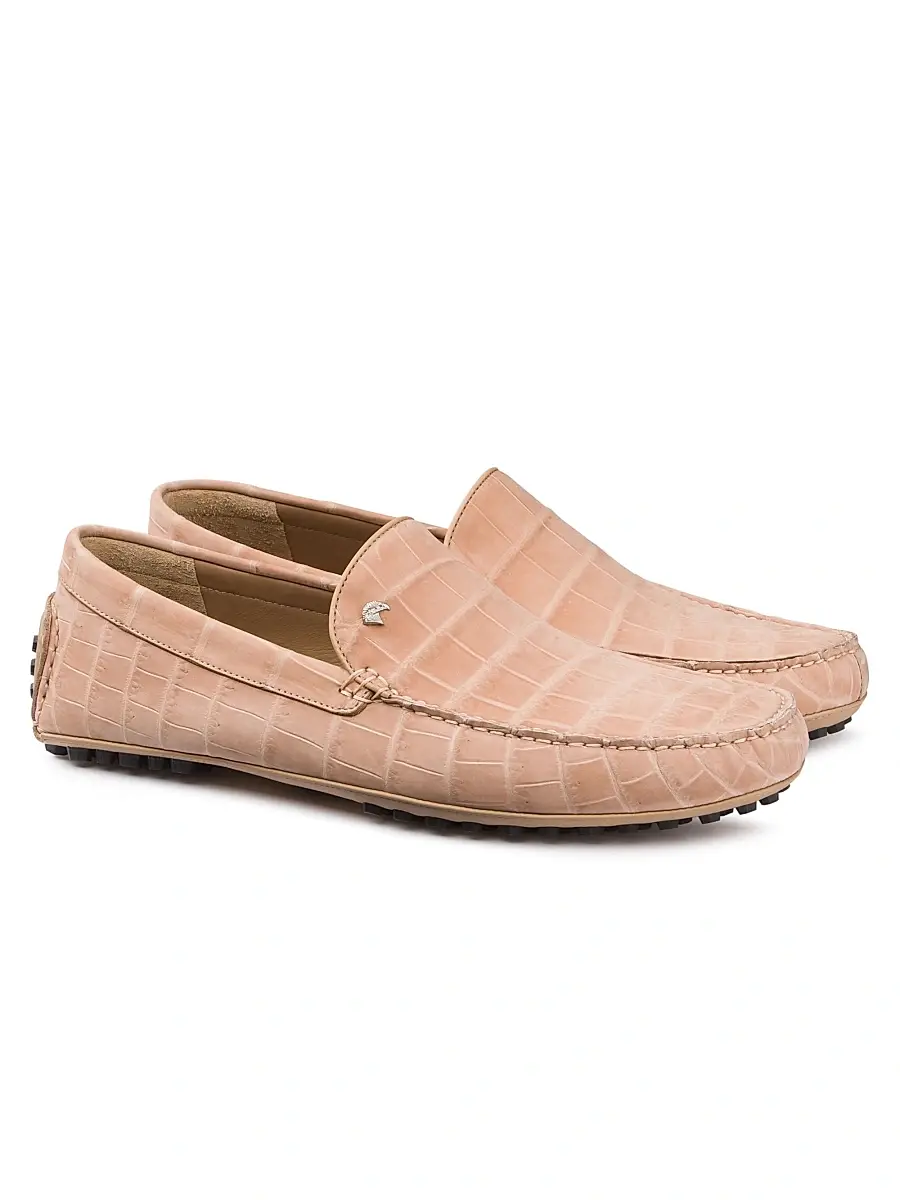 Stefano Ricci Men's Nubuck Crocodile and Calfskin Leather Loafers | Thumbnail 2 Stefano Ricci Men's Nubuck Crocodile and Calfskin Leather Loafers | Thumbnail 2