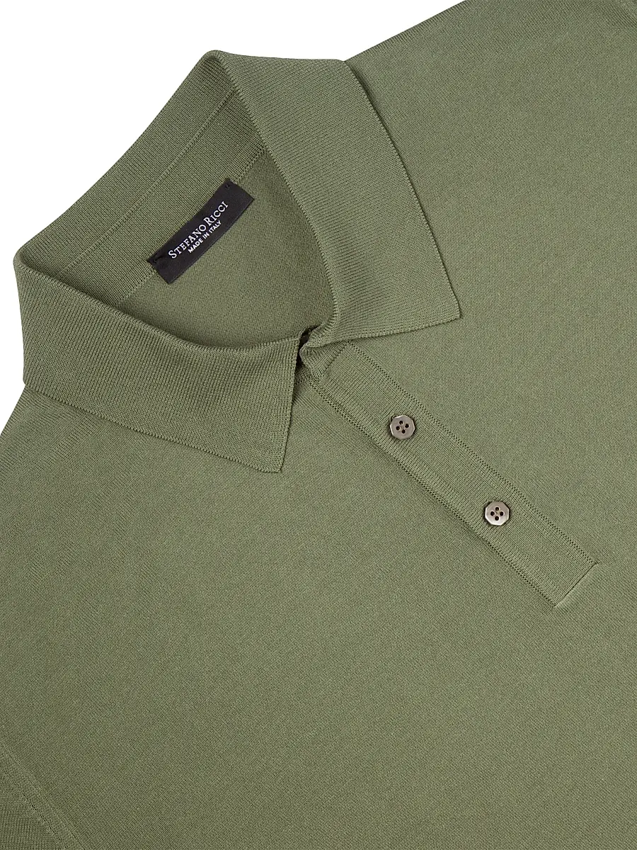 Stefano Ricci Men's Three Button Polo Shirt | Thumbnail 5