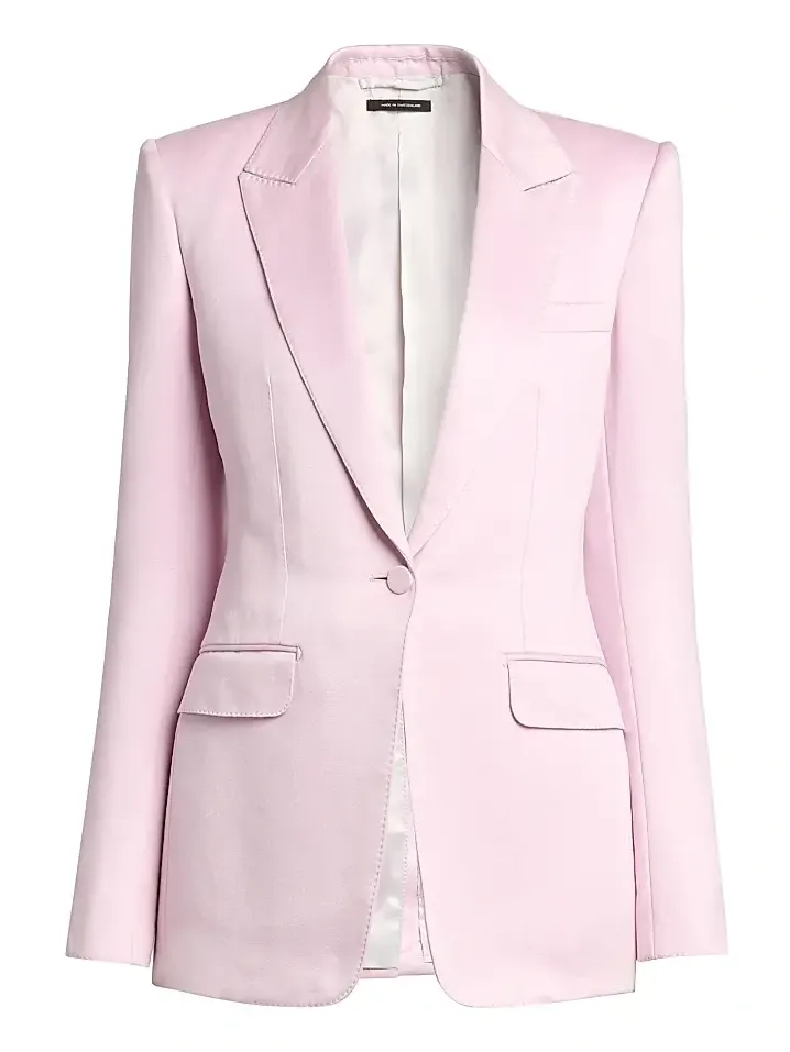 Tom Ford Women's Cotton-Silk Single-Breasted Blazer