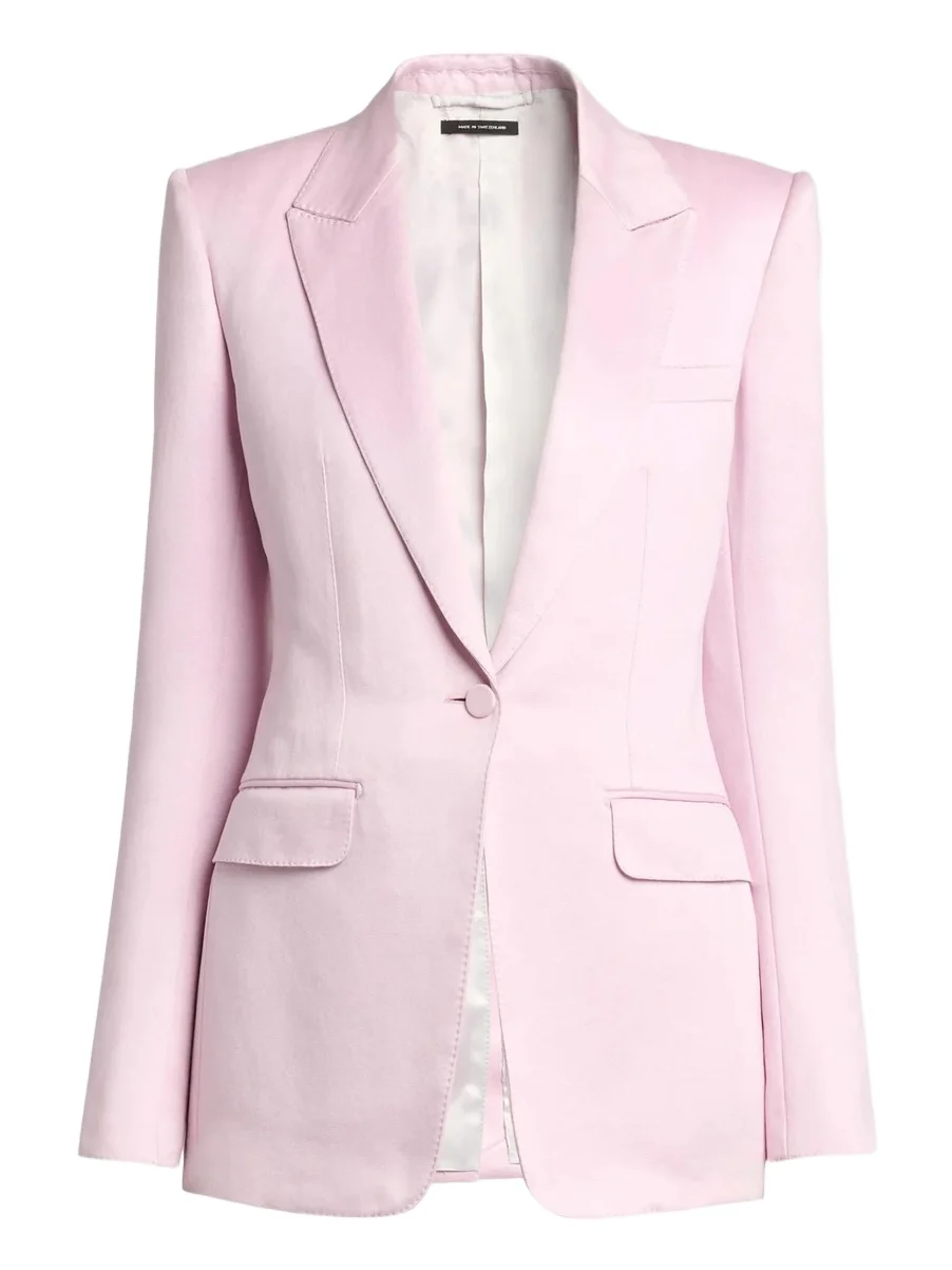 Women's Cotton-Silk Single-Breasted Blazer Women's Cotton-Silk Single-Breasted Blazer