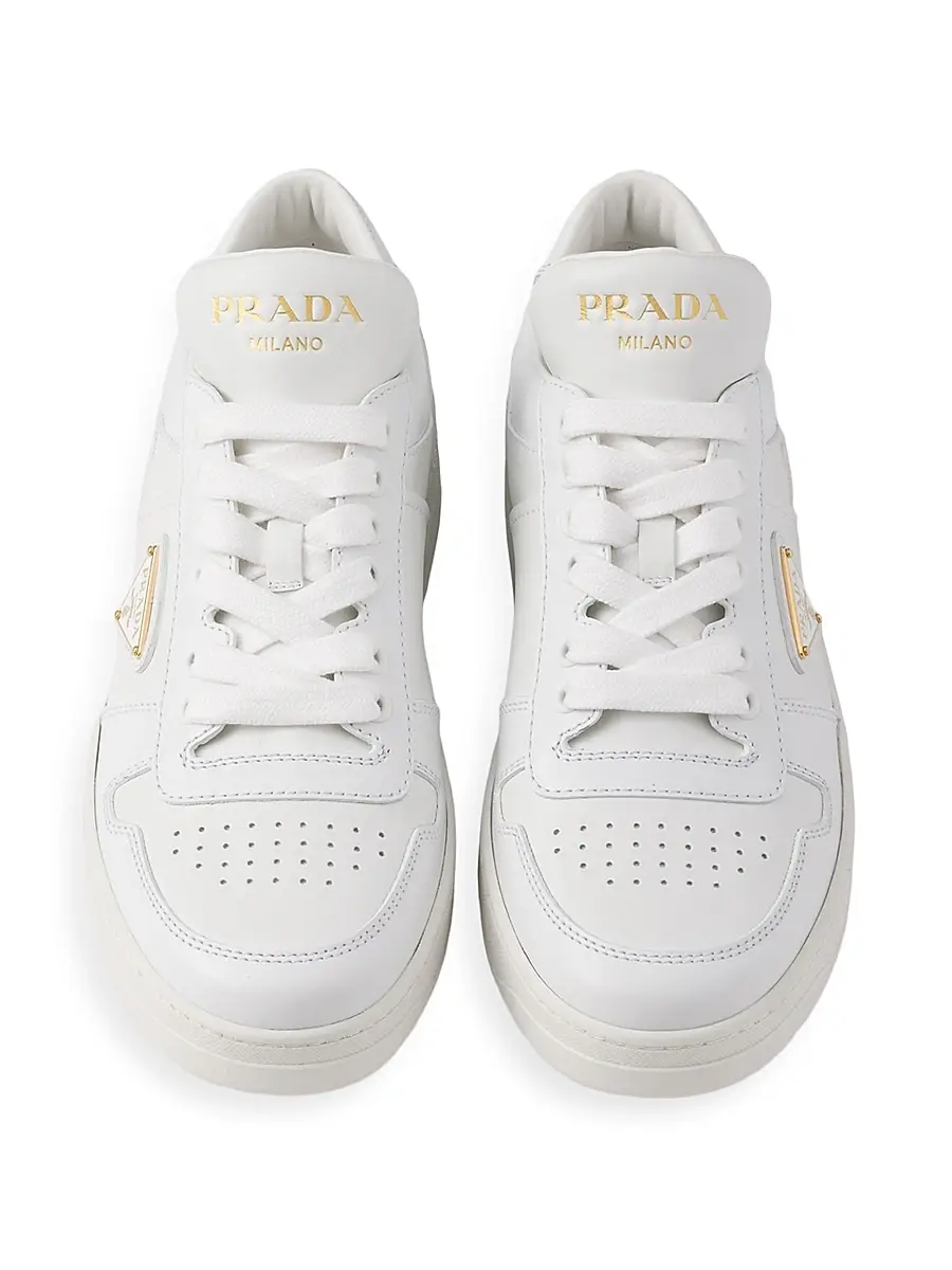 Prada Women's Women's's Downtown Leather Sneakers | Thumbnail 2 Prada Women's Women's's Downtown Leather Sneakers | Thumbnail 2
