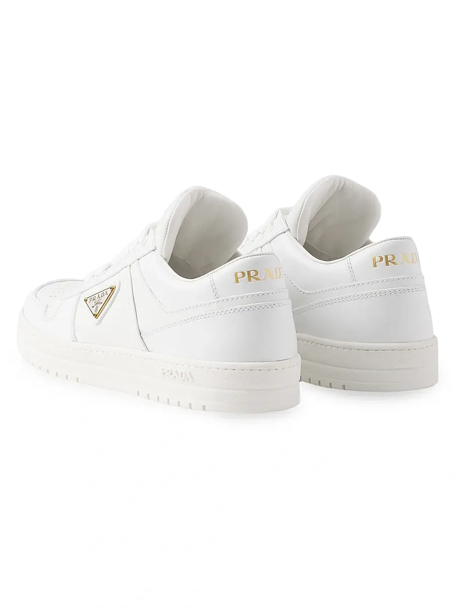 Prada Women's Women's's Downtown Leather Sneakers | Thumbnail 3 Prada Women's Women's's Downtown Leather Sneakers | Thumbnail 3