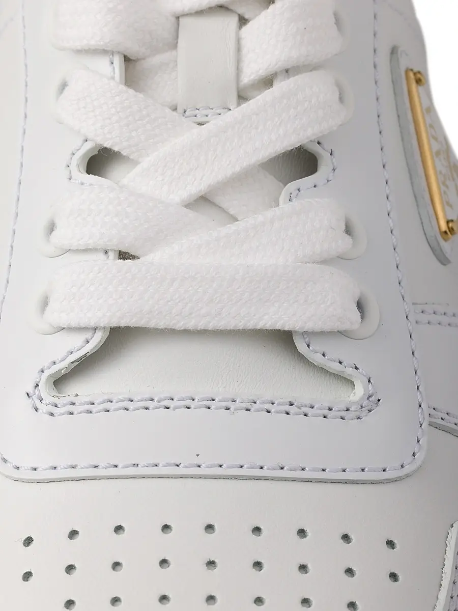 Prada Women's Women's's Downtown Leather Sneakers | Thumbnail 4 Prada Women's Women's's Downtown Leather Sneakers | Thumbnail 4