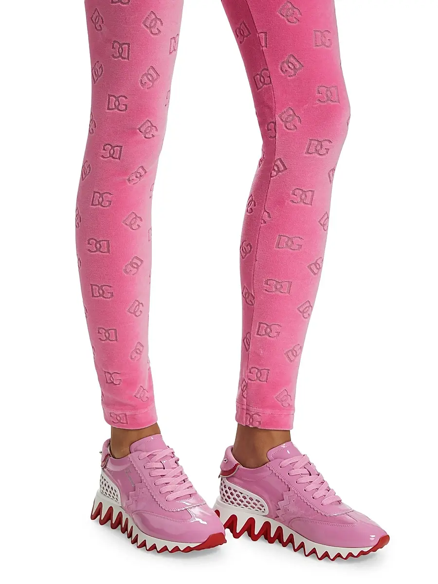 Dolce & Gabbana Women's Logo Cotton Terry Leggings | Thumbnail 6 Dolce & Gabbana Women's Logo Cotton Terry Leggings | Thumbnail 6