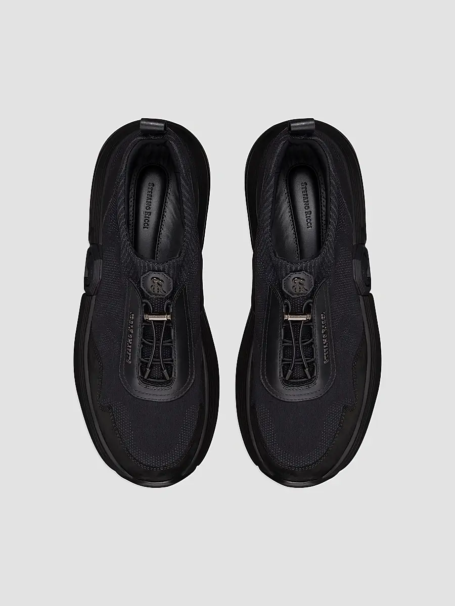 Stefano Ricci Men's Suede Leather Functional Sneakers | Thumbnail 3 Stefano Ricci Men's Suede Leather Functional Sneakers | Thumbnail 3