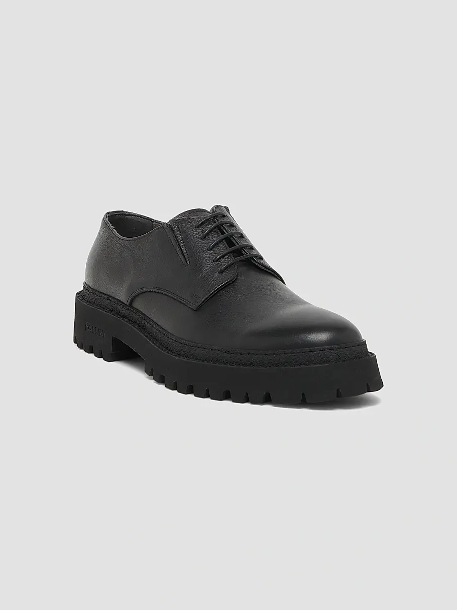 Pollini Men's Leather Derbys | Thumbnail 2