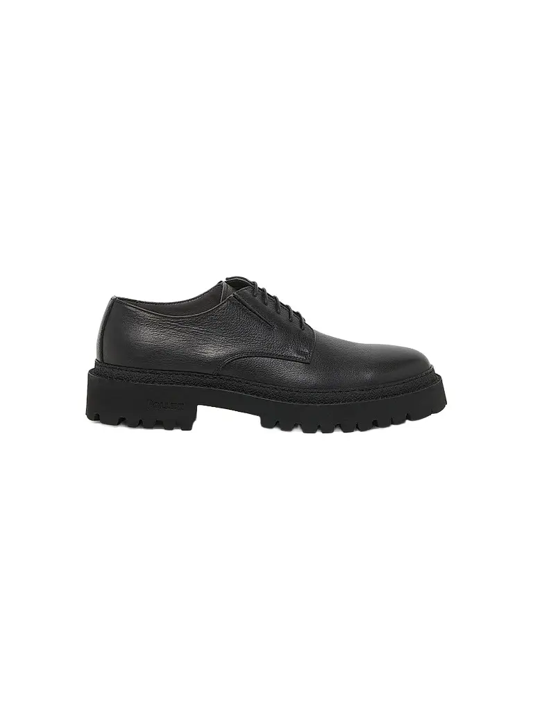 Pollini Men's Leather Derbys - Black | Image 1 Pollini Men's Leather Derbys - Black | Image 1