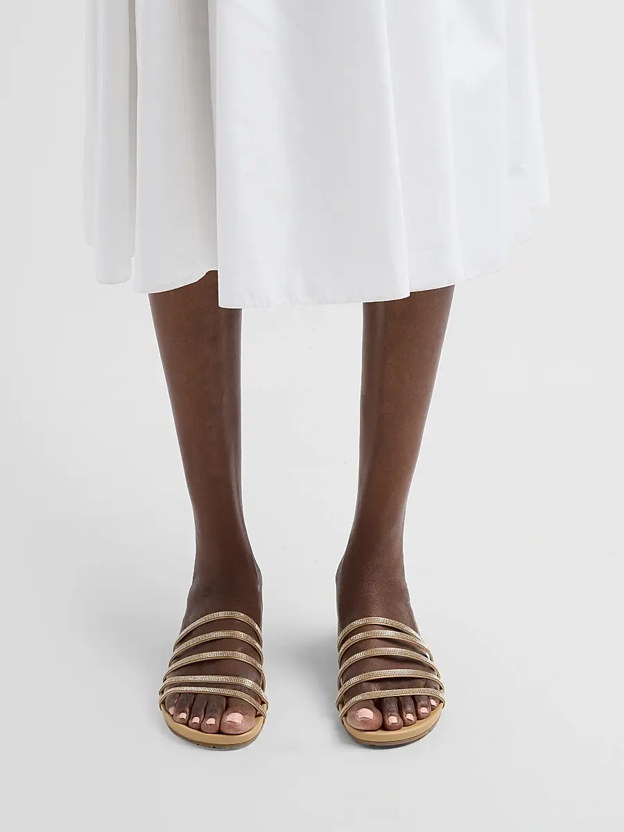 PEDRO GARCIA Women's Gala Crystal-Embellished Satin Sandals | Thumbnail 2