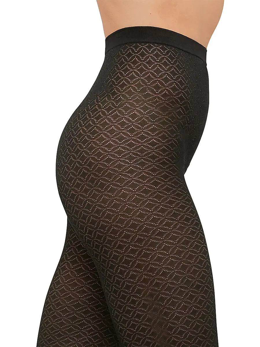 Wolford Women's Geometric Jacquard Tights | Thumbnail 3 Wolford Women's Geometric Jacquard Tights | Thumbnail 3