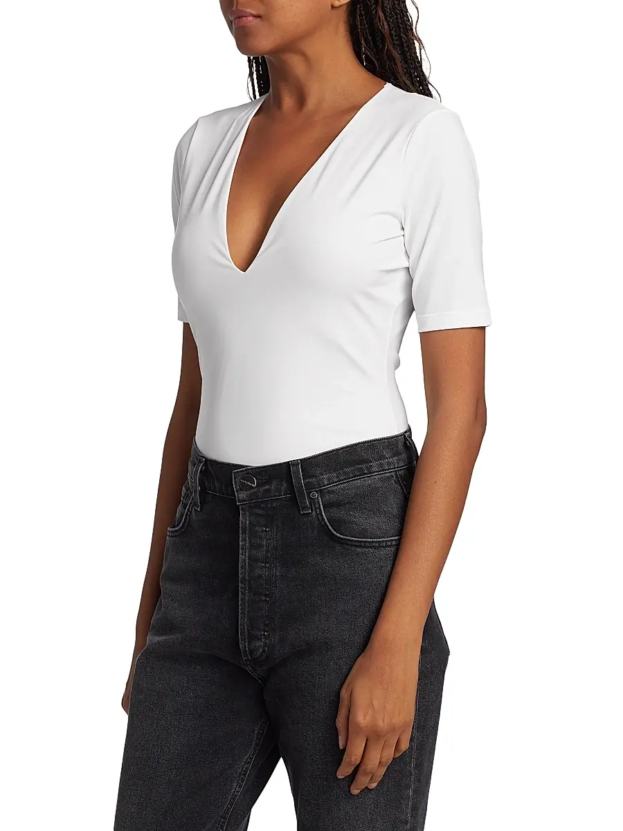 Wolford Women's Deep V-Neck String Bodysuit | Thumbnail 4 Wolford Women's Deep V-Neck String Bodysuit | Thumbnail 4