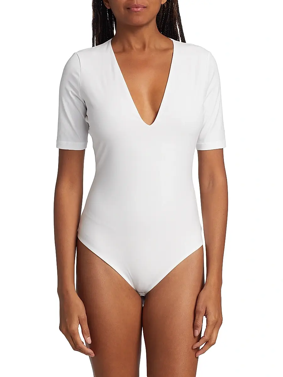 Wolford Women's Deep V-Neck String Bodysuit | Thumbnail 6 Wolford Women's Deep V-Neck String Bodysuit | Thumbnail 6