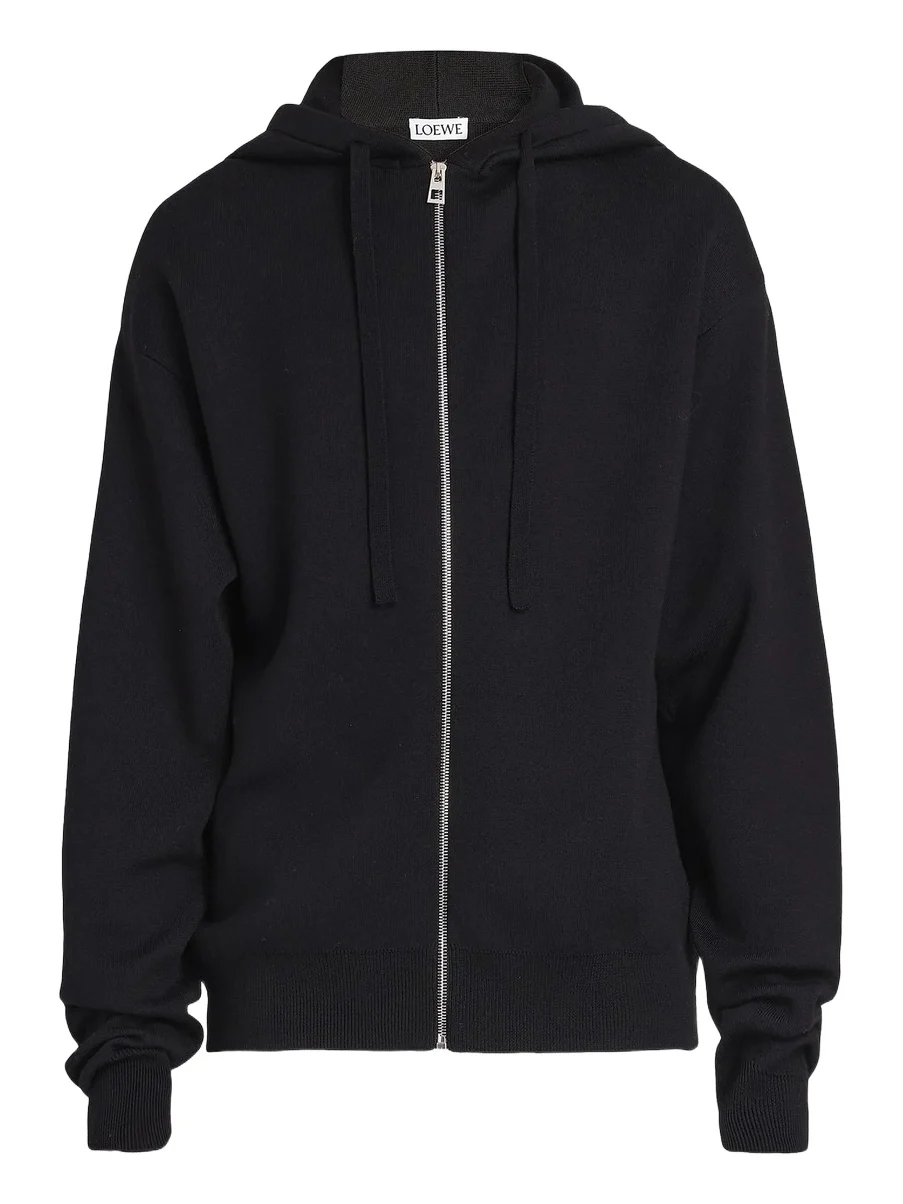 Loewe Men's Anagram Logo Wool-Blend Hoodie