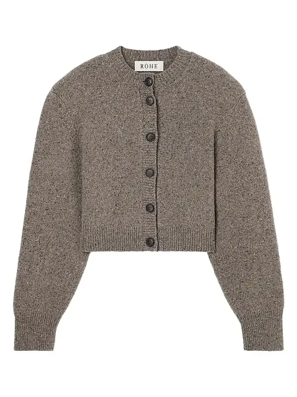 Women's Mouliné Wool Cardigan